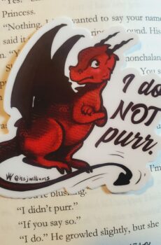"I do not purr" sticker