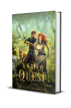 3d mockup of hardcover of A Fated Quest