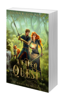 3d mock up of the paperback of A Fated Quest