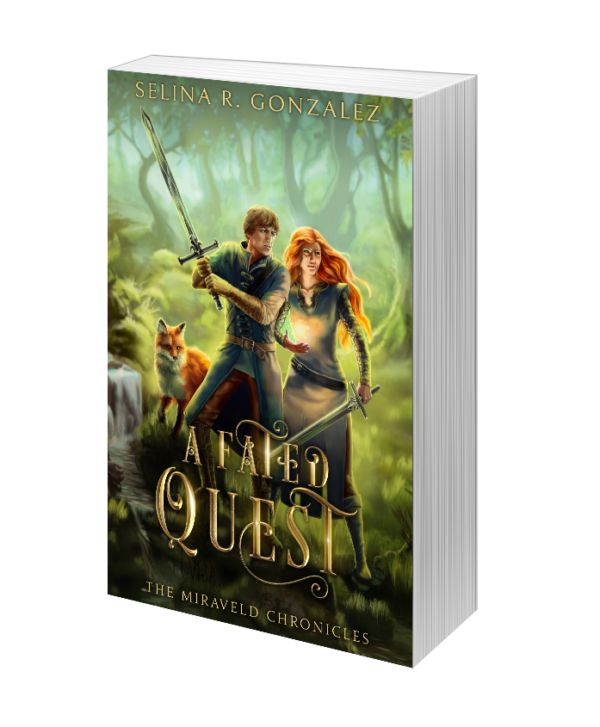 3d mock up of the paperback of A Fated Quest